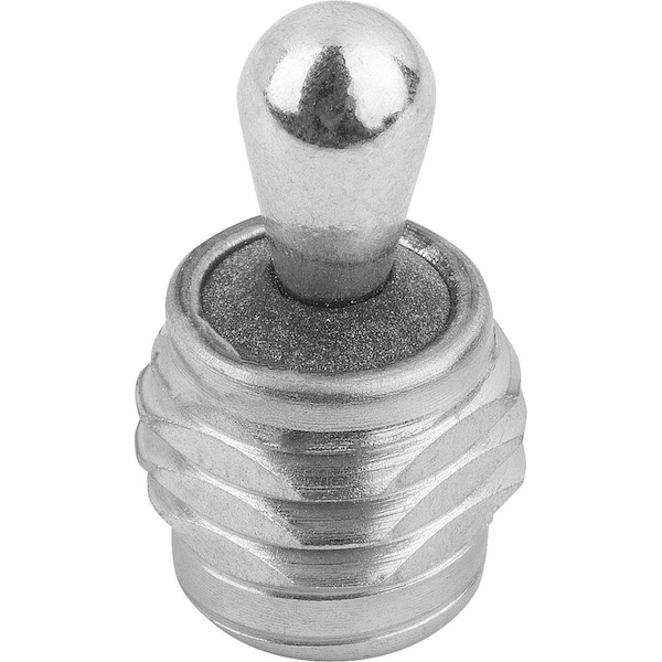 Lateral Spring Plunger Spring Force, With Threaded Sleeve W. Seal, D=M12 L=11, 5, Steel, Comp:Steel